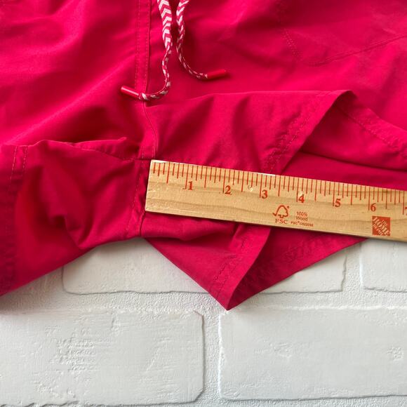 The North Face Women's Bright Pink Shorts with Chevron Drawstring -sz M - Picture 5 of 6
